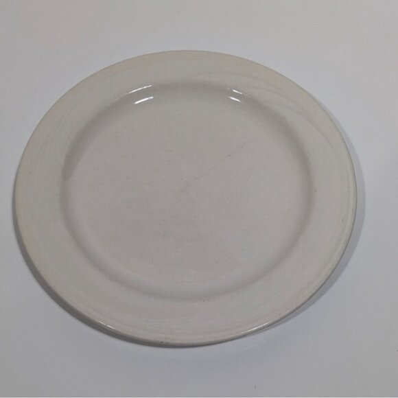 Syracuse China Cascade Flint Plate 9.75" White Glossy Vintage Dinnerware - Picture 4 of 9